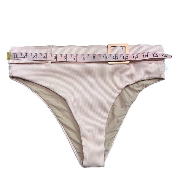 BASTA Rib Belted High Waist Bathing Suit Bottoms - Picture 5 of 8